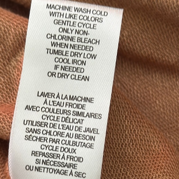 Workshop Republic Clothing Tan V-Neck Top women’s xl - Picture 7 of 14